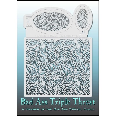 Bad Ass Triple Threat Stencil 7002